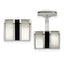 Stainless Steel Mother of Pearl & Black Onyx Cuff Links