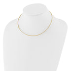 14K 1.2mm Omega Necklace Detachable clasp Omega Necklace