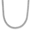 Sterling Silver Rhodium-Plated-plt Polish 3-Strand Beaded With 2 Inch Extention. Necklace