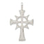 Sterling Silver 925 Iona Cross Pendant with Polished Anti-Tarnish Finish
