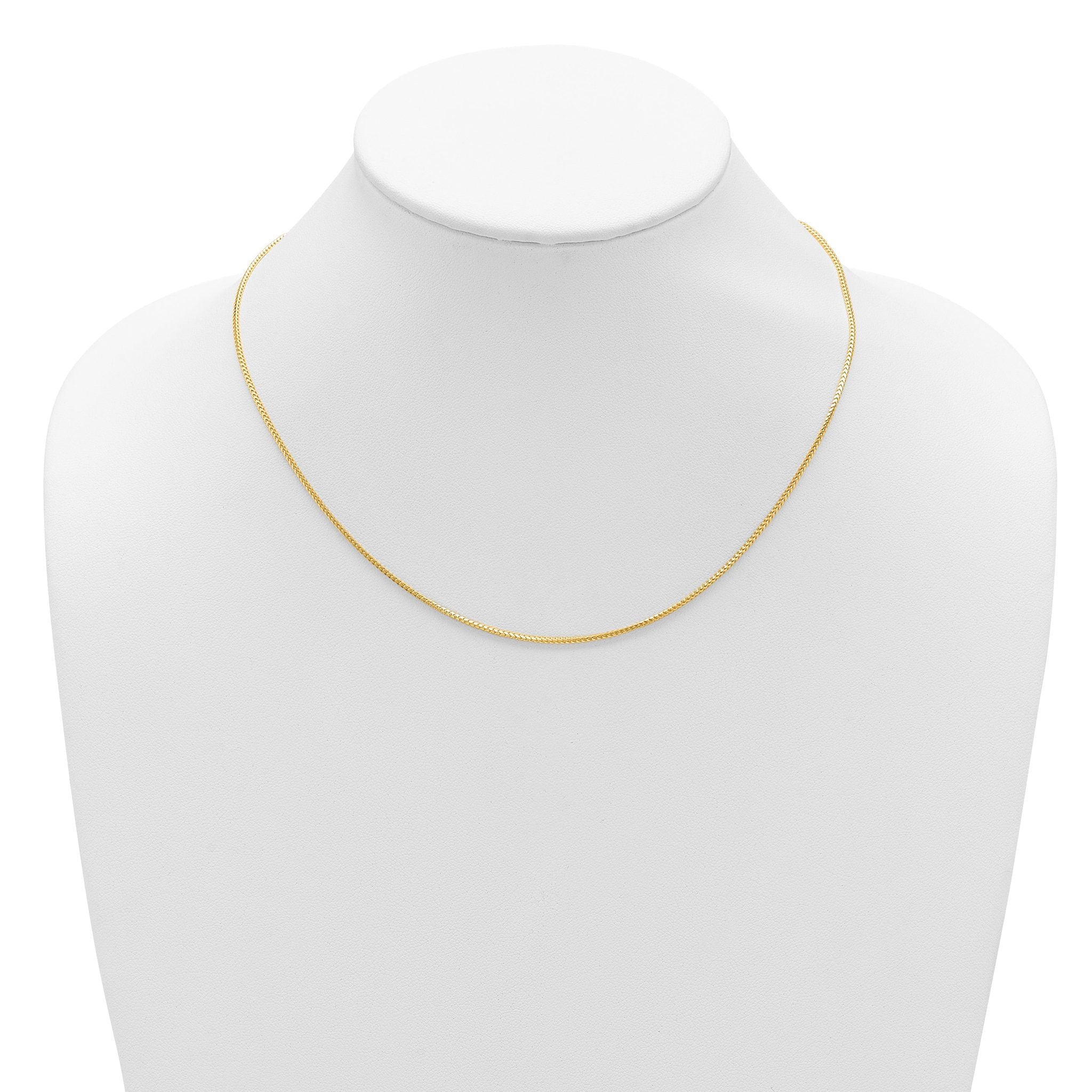 14 Karat 1.25mm Franco 18in+2in Adjustable Chain