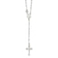 Sterling Silver 925 Rosary Necklace Polished Finish Elegant Women's Design