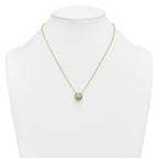 14k 4 carat Certified Lab Grown Diamond VS+ F+ Round Complete Bezel Set 18 inch Necklace