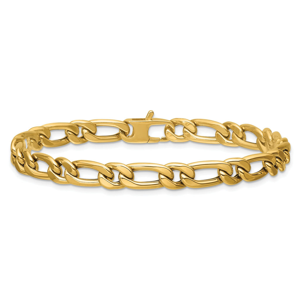 14K Polished Fancy Link Bracelet