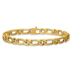 14K Polished Fancy Link Bracelet