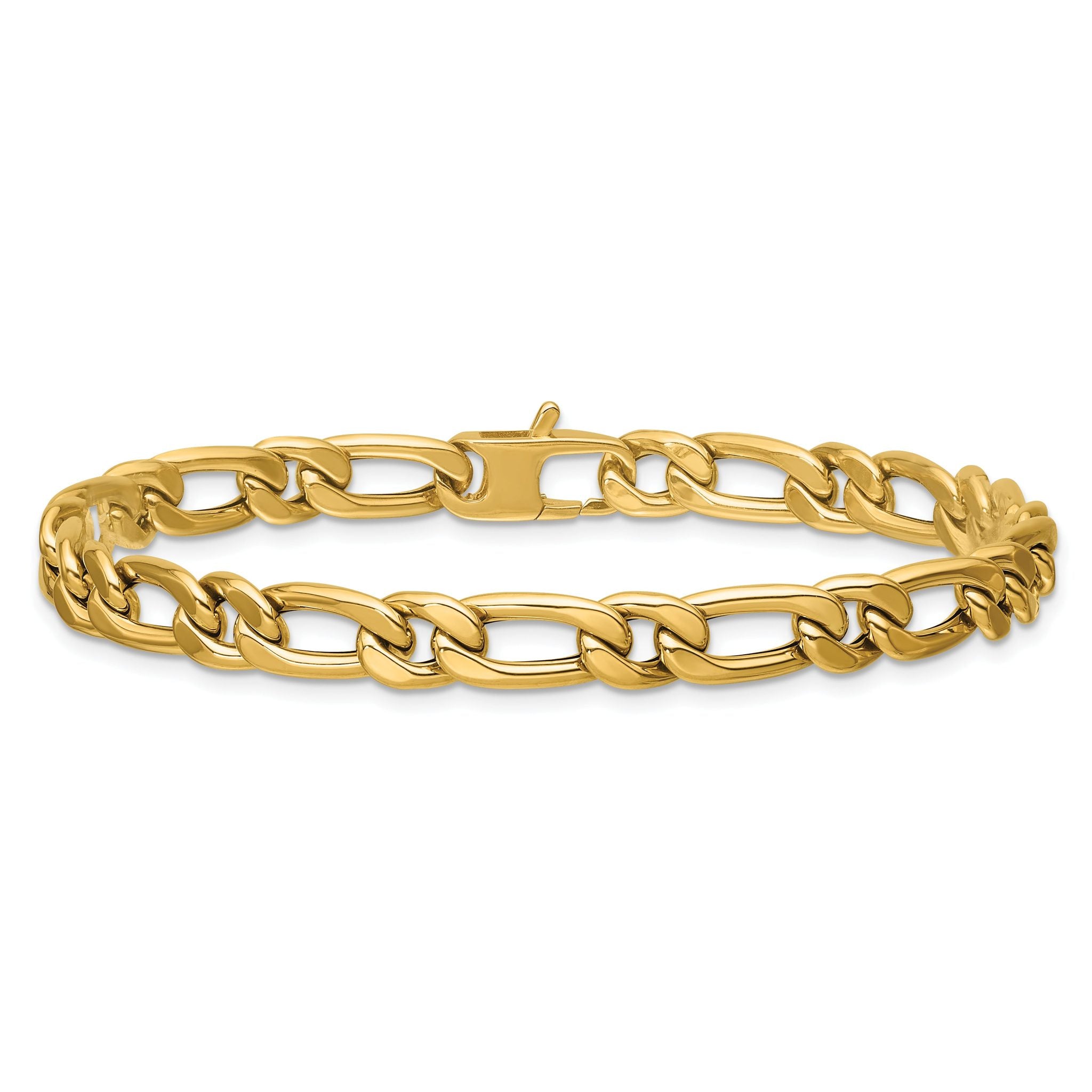 14K Polished Fancy Link Bracelet