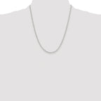 Polished Paperclip Chain Necklace in Sterling Silver
