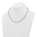 14k 18 carat Lab Grown Diamond VS/SI+ G+ Complete Round 18 inch Straight Tennis Necklace