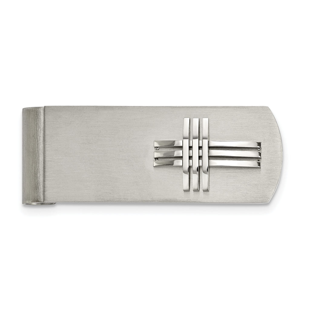 Cross Money Clip in Stainless Steel, Brushed & Polished