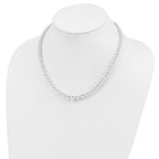 Sterling Silver Polished Beaded Necklace