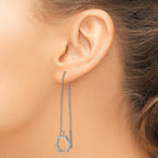 Stainless Steel Polished Threader Earrings for Women