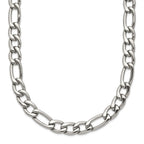 Polished Figaro Chain in Stainless Steel, 6mm