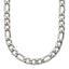 Polished Figaro Chain in Stainless Steel, 6mm