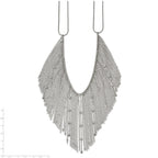 Stainless Steel Polished Multi Chain Bib 20in Necklace