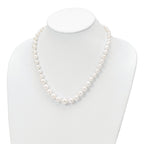 Majestik Sterling Silver Shell Pearl Necklace with Rhodium Plating