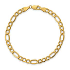 10k 5.35mm Semi-Solid Figaro Chain