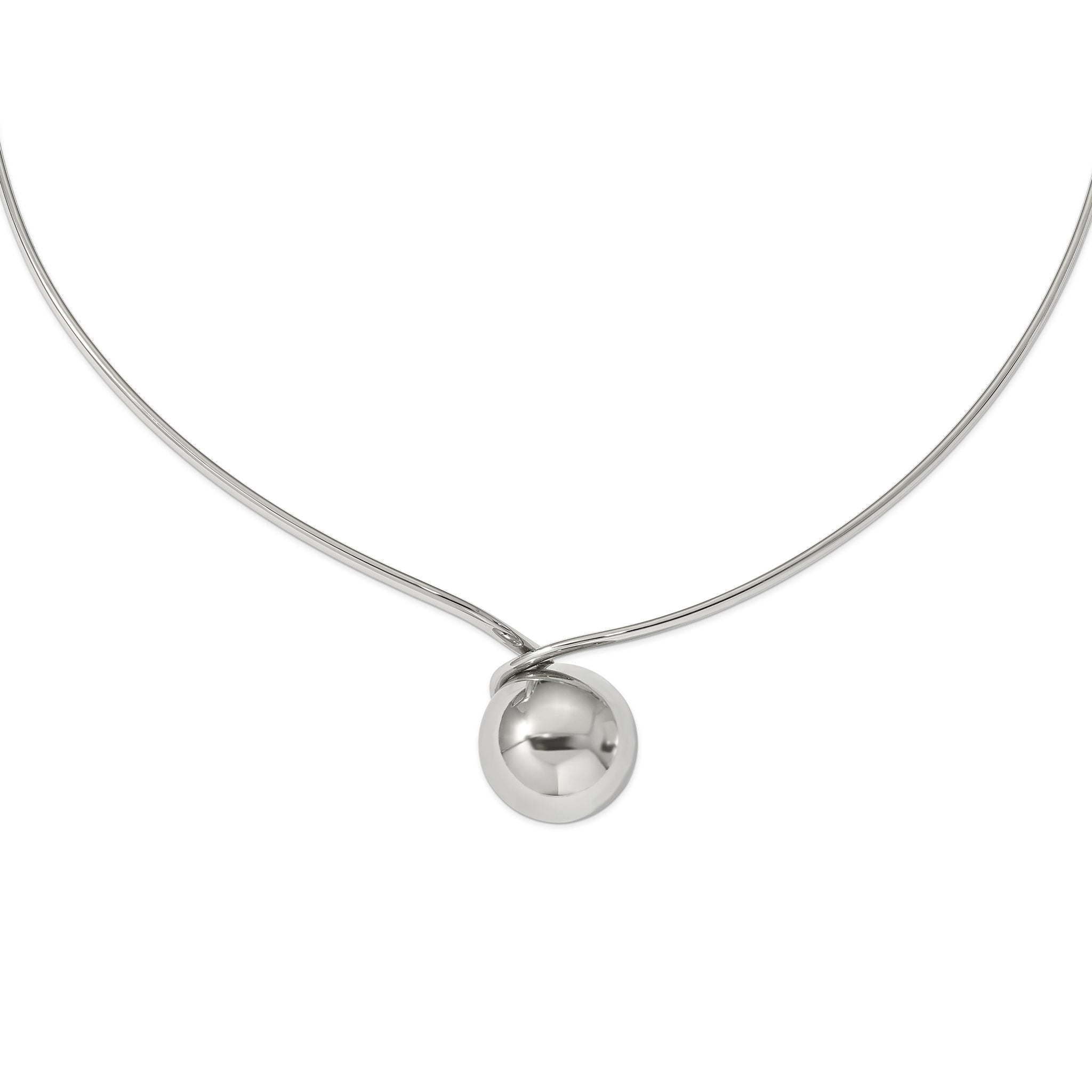 Stainless Steel Polished Neck Wire Main image