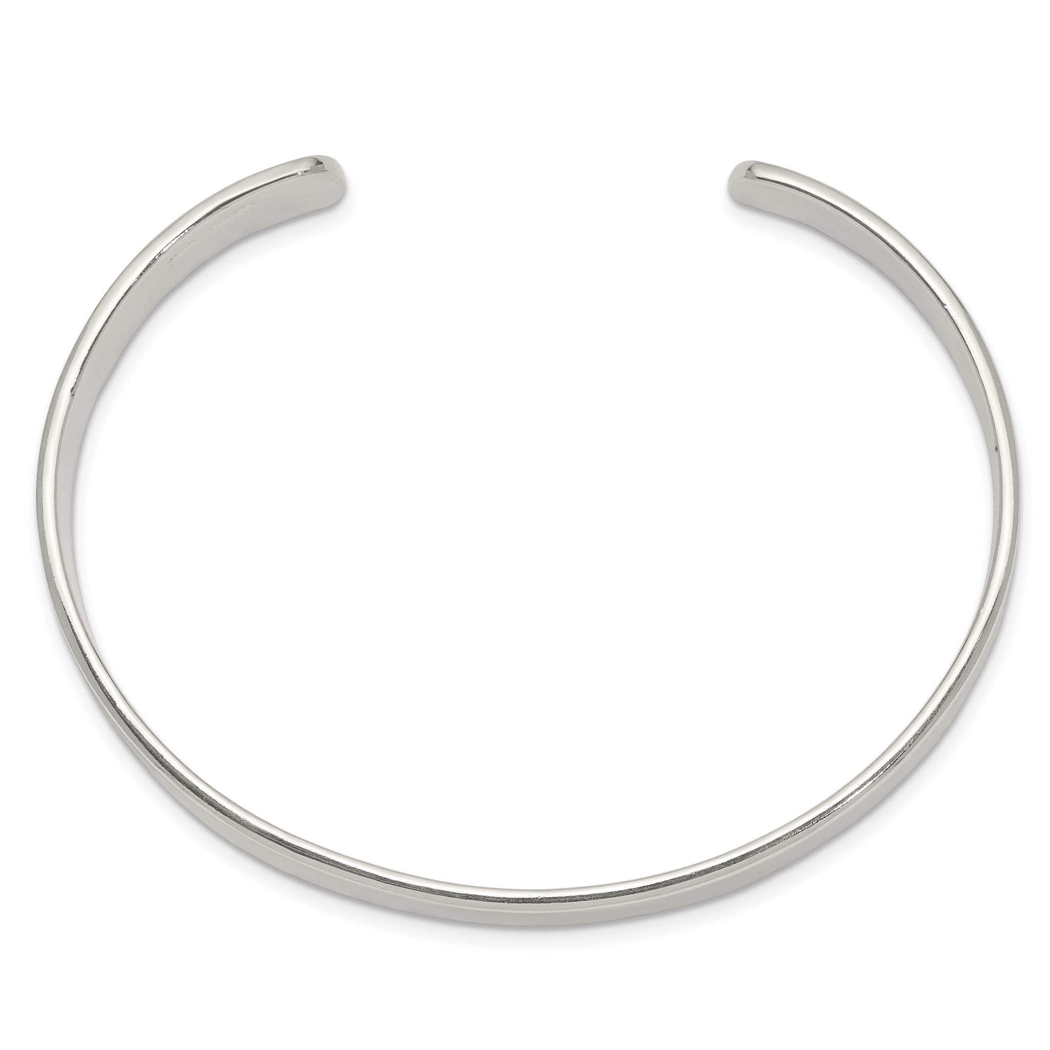 Sterling Silver 925 Women's Cuff Bracelet with Polished Flexible Design Secondary image