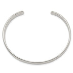 Sterling Silver 925 Women's Cuff Bracelet with Polished Flexible Design