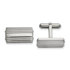 Polished Cufflinks in Stainless Steel