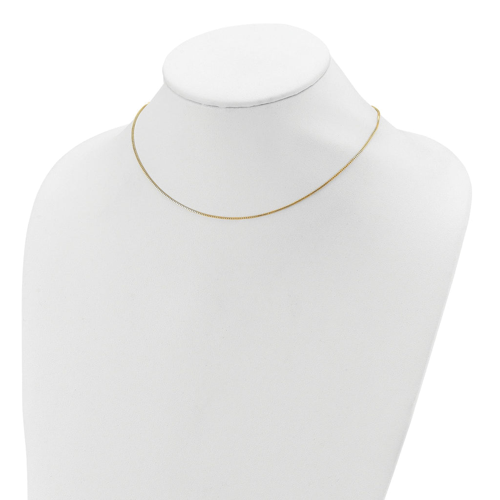 Adjustable Box Chain in Gold-Plated Sterling Silver