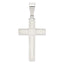 Sterling Silver 925 Polished Cross Pendant with Anti-Tarnish Finish