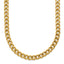 Yellow IP-Plated Curb Chain Necklace in Stainless Steel, 5mm