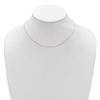 Diamond-Cut Square Cable Adjustable Chain in 14K Yellow Gold