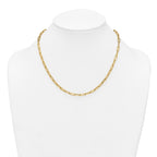 14k Polished 4mm Paperclip Link 18 inch Necklace