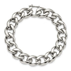 Chisel Stainless Steel Polished 8.25 inch Curb Link Bracelet