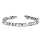 14k White Gold  22 1/2 carat Lab Grown Diamond VS+ F+ Complete Tennis Bracelet