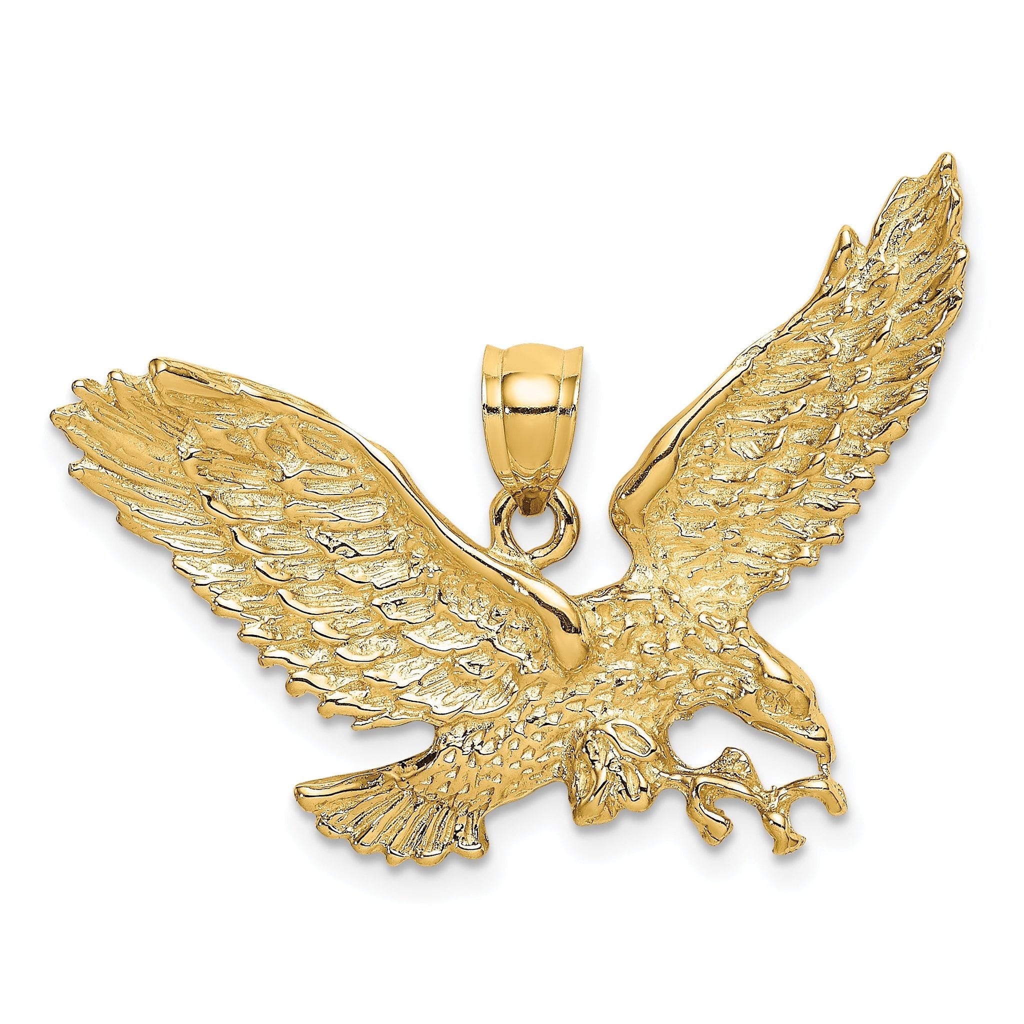 14K Eagle w/Beak Touching Claws Charm Main image