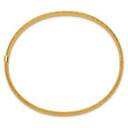 10k 3/16 Textured Hinged Bangle