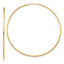 10K Gold Polished Endless Hoop Earrings for Women 54mm Hollow Design