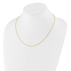 Sterling Silver Gold-plated Adjustable .95mm Snake Chain