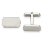 Polished Stainless Steel Cuff Links