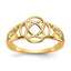 14k Polished Ladies Celtic Knot Ring
