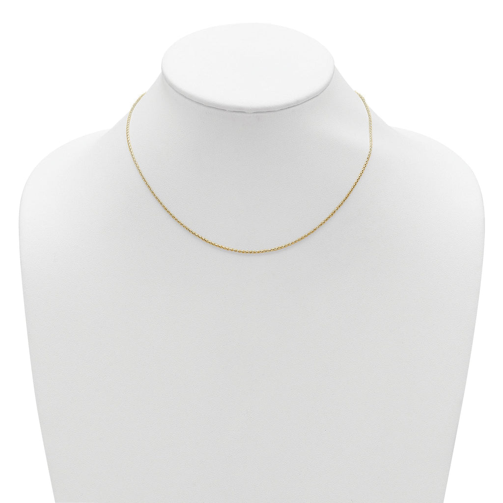 Diamond-Cut Spiga Chain in Gold-Plated Sterling Silver
