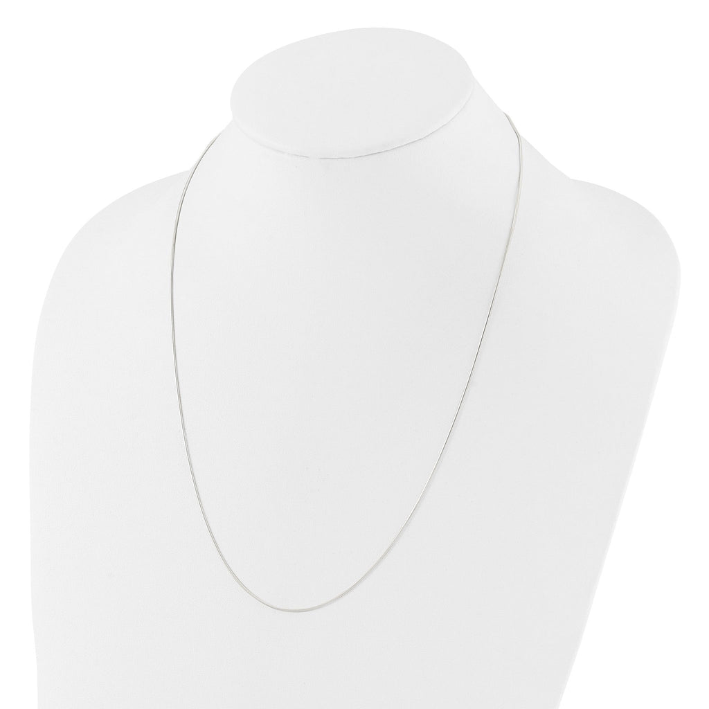 Sterling Silver Polished Adjustable Necklace