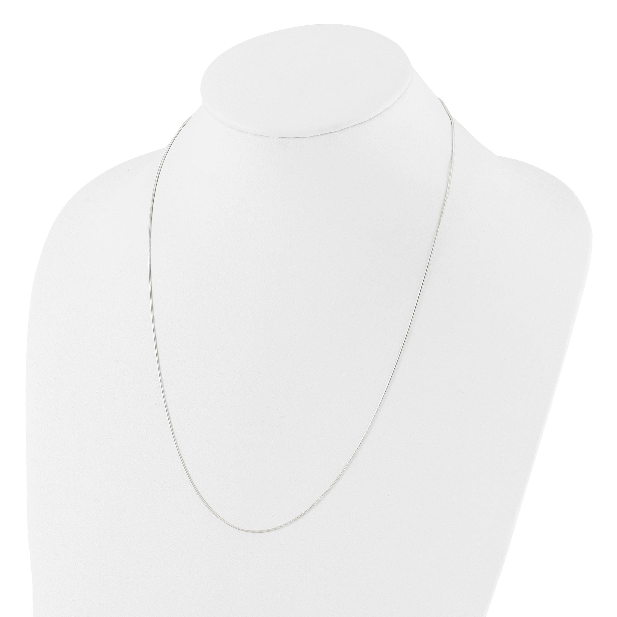 Sterling Silver Polished Adjustable Necklace