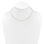 1.15mm 10K Yellow Gold D/C Open Franco Chain