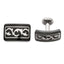 Black Titanium & Sterling Silver Thorn Cuff Links by Edward Mirell