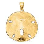 14K Polished Sand Dollar Charm