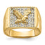 14k Men's Eagle Ring Mounting (No Stones Included)