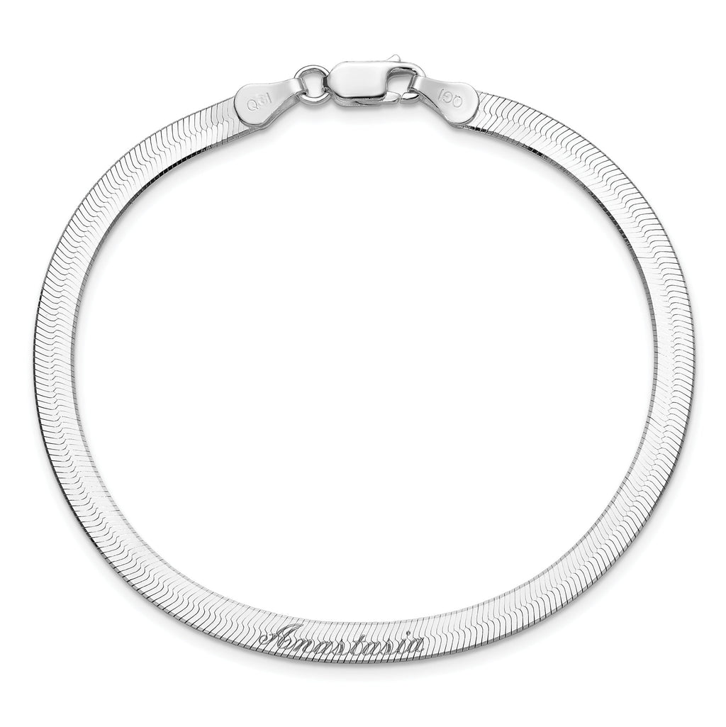Magic Herringbone Chain Bracelet in Sterling Silver, 4.5mm