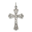 Sterling Silver 925 INRI Crucifix Pendant with Antiqued Brushed Finish