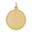 14k Patterned .013 Gauge Circular Engravable Disc Charm