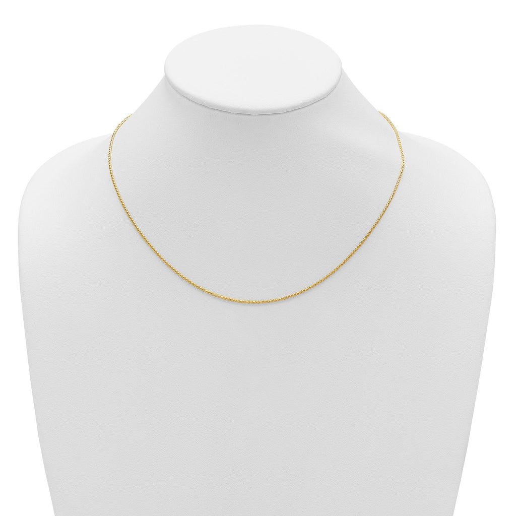 Diamond-Cut Open Franco Adjustable Chain in 14K Yellow Gold