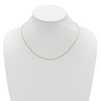 Diamond-Cut Open Franco Adjustable Chain in 14K Yellow Gold