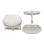 Sterling Silver Oval Locket Cuff Links